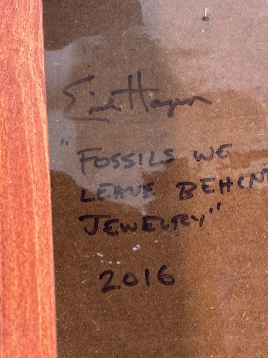 ERICK "FOSSILS WE LEAVE BEHIND" MIXED MEDIA , 2016