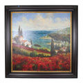 MEDITERRANEAN SEASCAPE OIL ON CANVAS BY BERNSTEIN