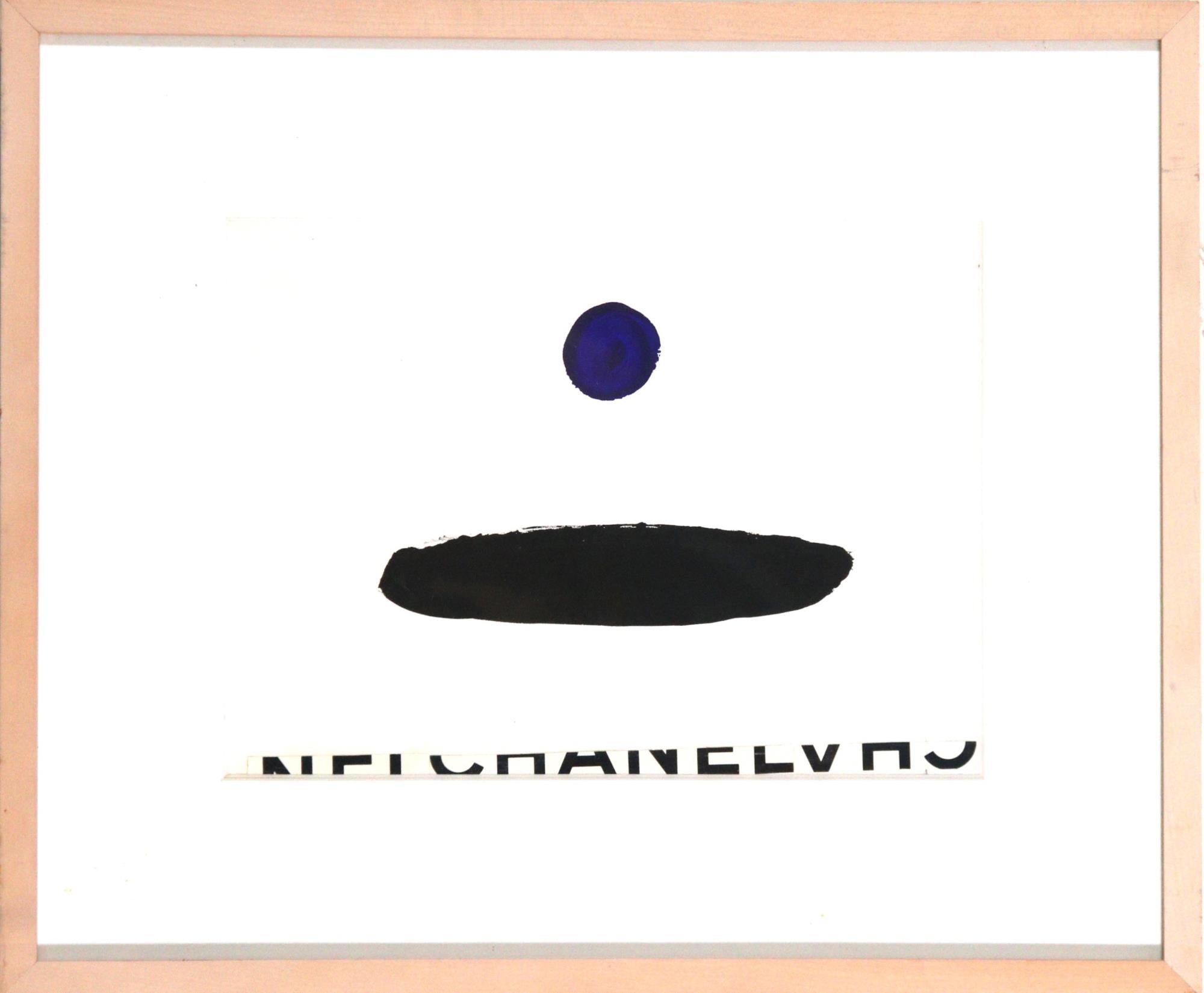 ABSTRACT BLUE DOT ARTWORK