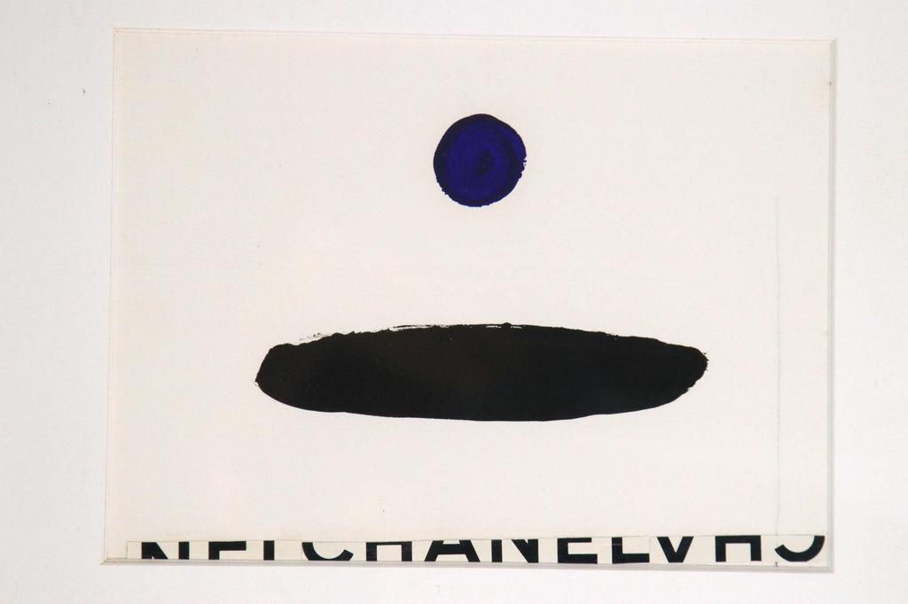 ABSTRACT BLUE DOT ARTWORK