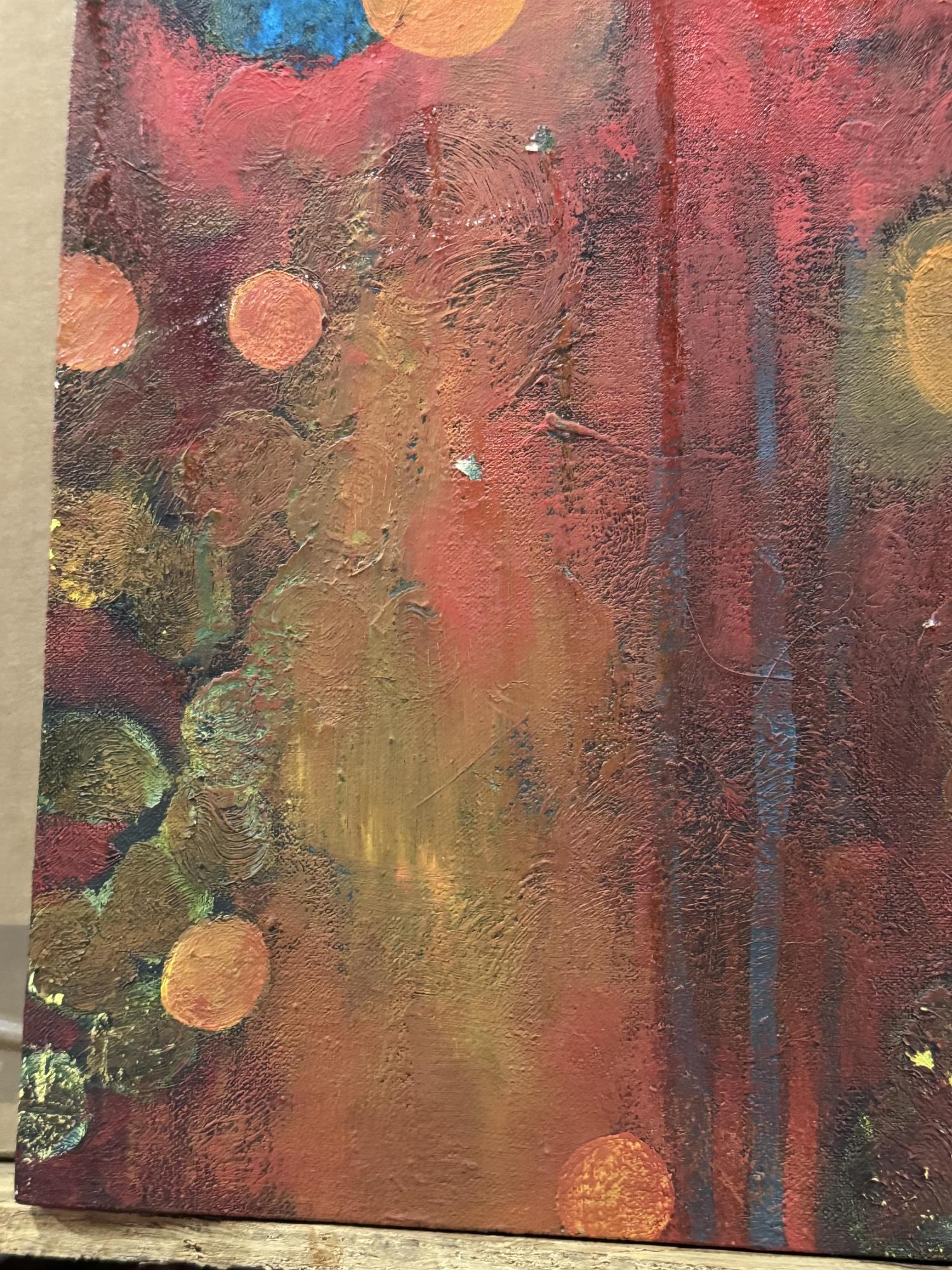 MARGARET EVANGELINE ABSTRACT OIL ON CANVAS
