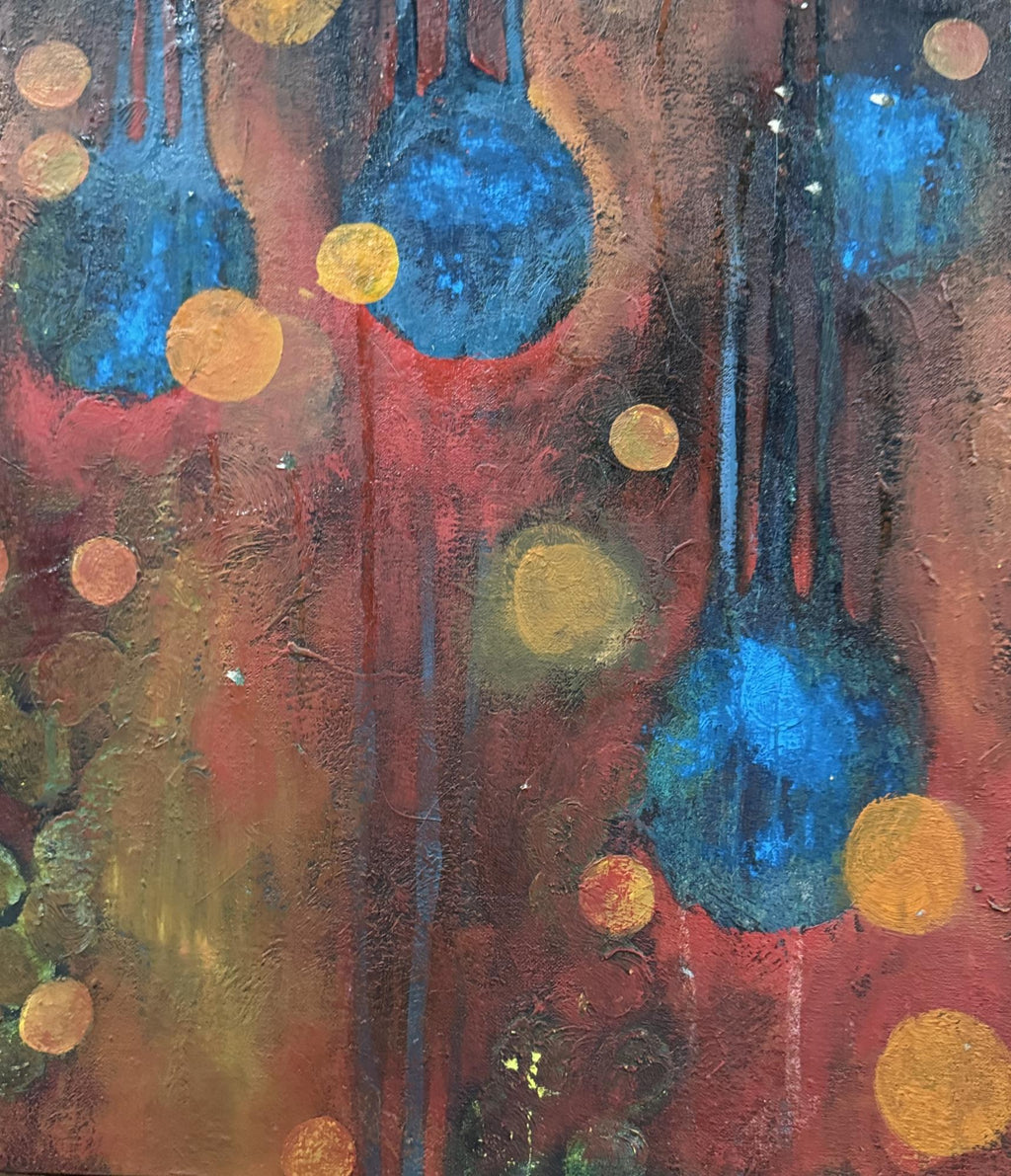 MARGARET EVANGELINE ABSTRACT OIL ON CANVAS