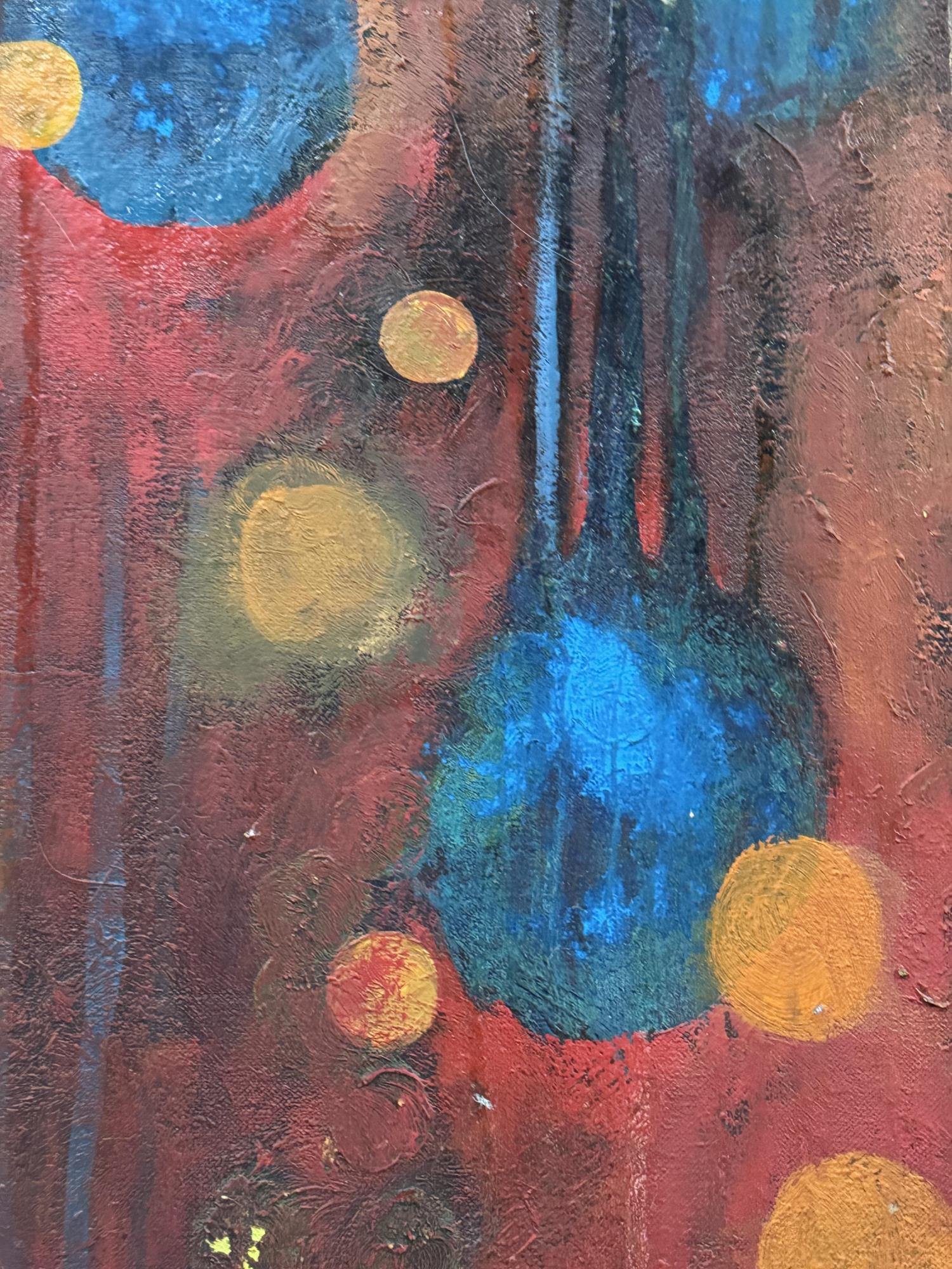 MARGARET EVANGELINE ABSTRACT OIL ON CANVAS
