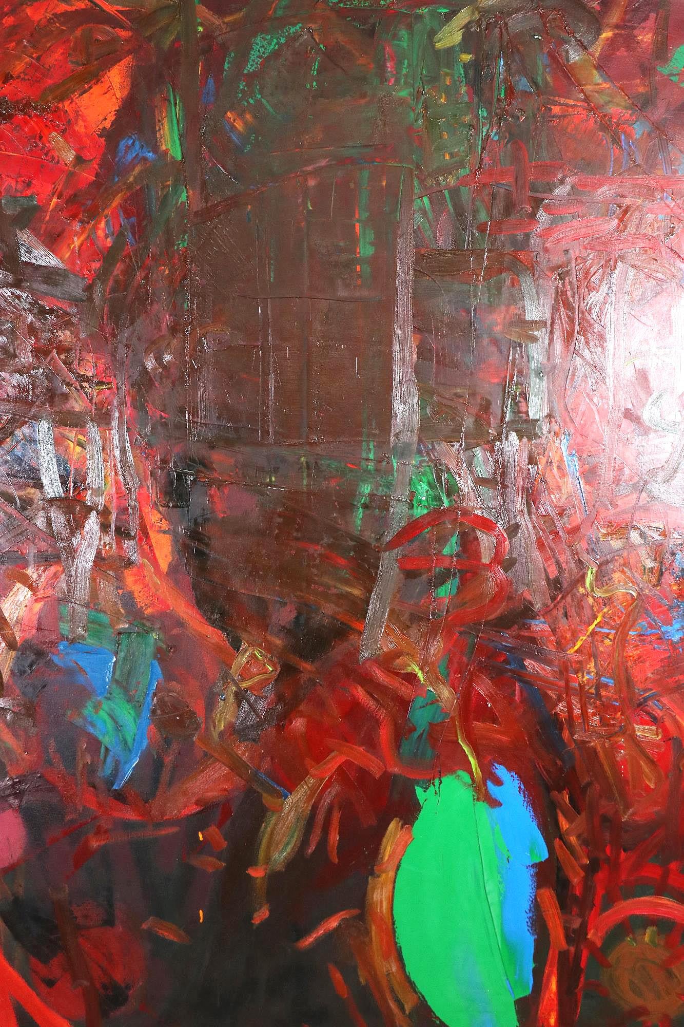 "OBSOLETE NECESSITY" OIL ON CANVAS BY DICK WRAY