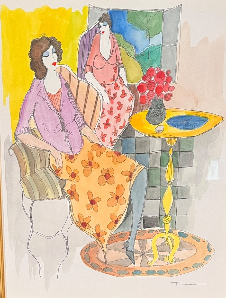 ORIGINAL WATERCOLOR BY ITZCHAK TARKAY