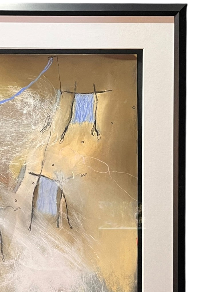 ABSTRACT PASTEL ON PAPER BY J ANTONIO FARFAN