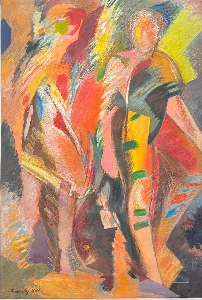 MULTI-COLOR ABSTRACT SIGNED BY SASAWSKY