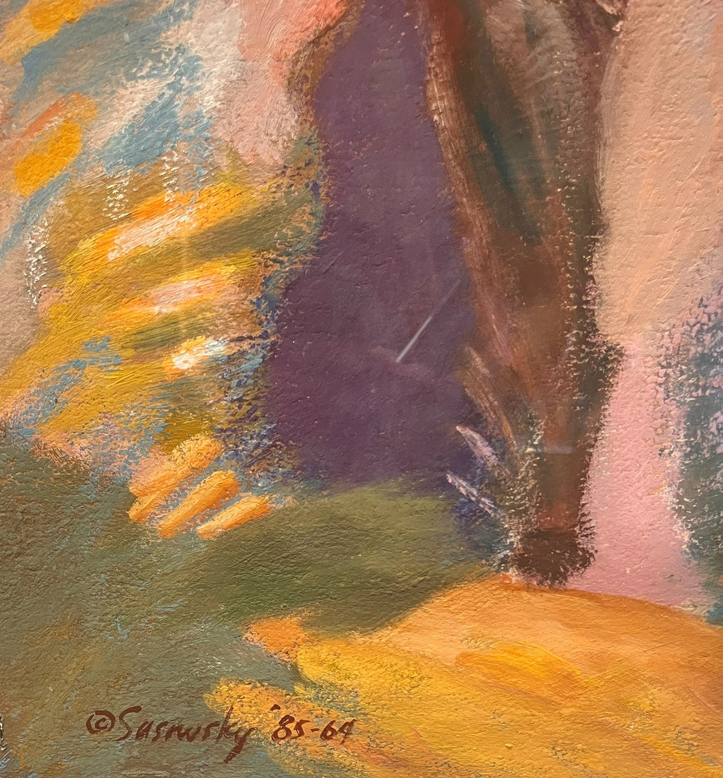 MULTI-COLOR ABSTRACT SIGNED BY SASAWSKY