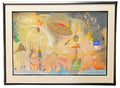 ABSTRACT PASTEL SIGNED BY  ANTONIO FARFAN "YYKKXM"