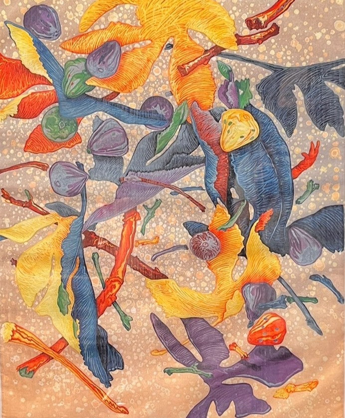 "FIGUIER" WOODBLOCK PRINT SIGNED BY JAMES MONSON