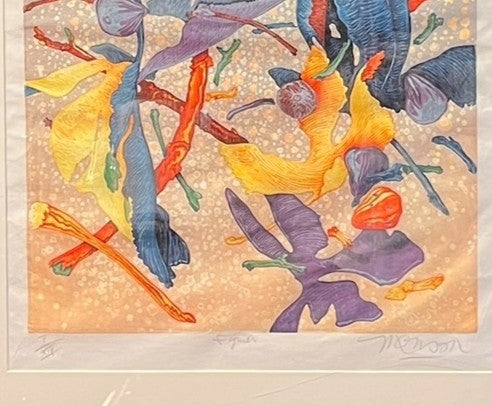 "FIGUIER" WOODBLOCK PRINT SIGNED BY JAMES MONSON