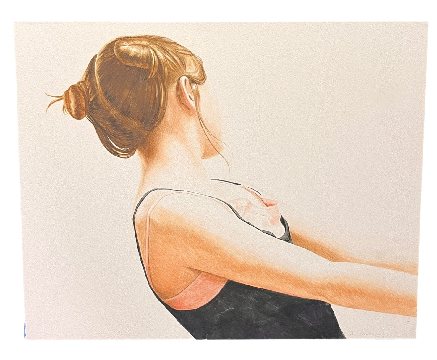 "SWAY HERE" WATERCOLOR ON CLAY  BY ALI CAVANNAH