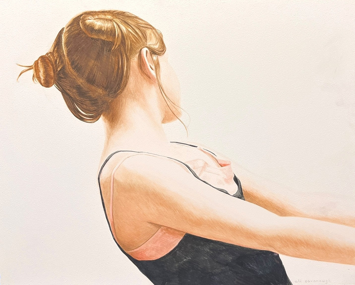 "SWAY HERE" WATERCOLOR ON CLAY  BY ALI CAVANNAH