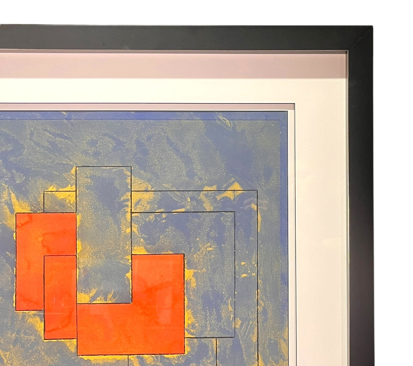 ABSTRACT SIGNED BY  ARTIST LITHOGRAPH
