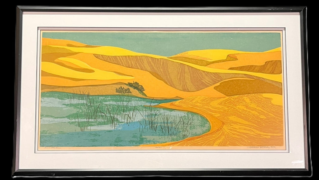 "SUN AND SHADOW" COLOR PRINT BY FREEMAN WATHLEY