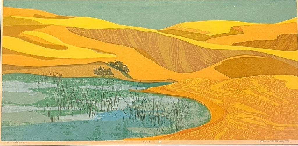 "SUN AND SHADOW" COLOR PRINT BY FREEMAN WATHLEY