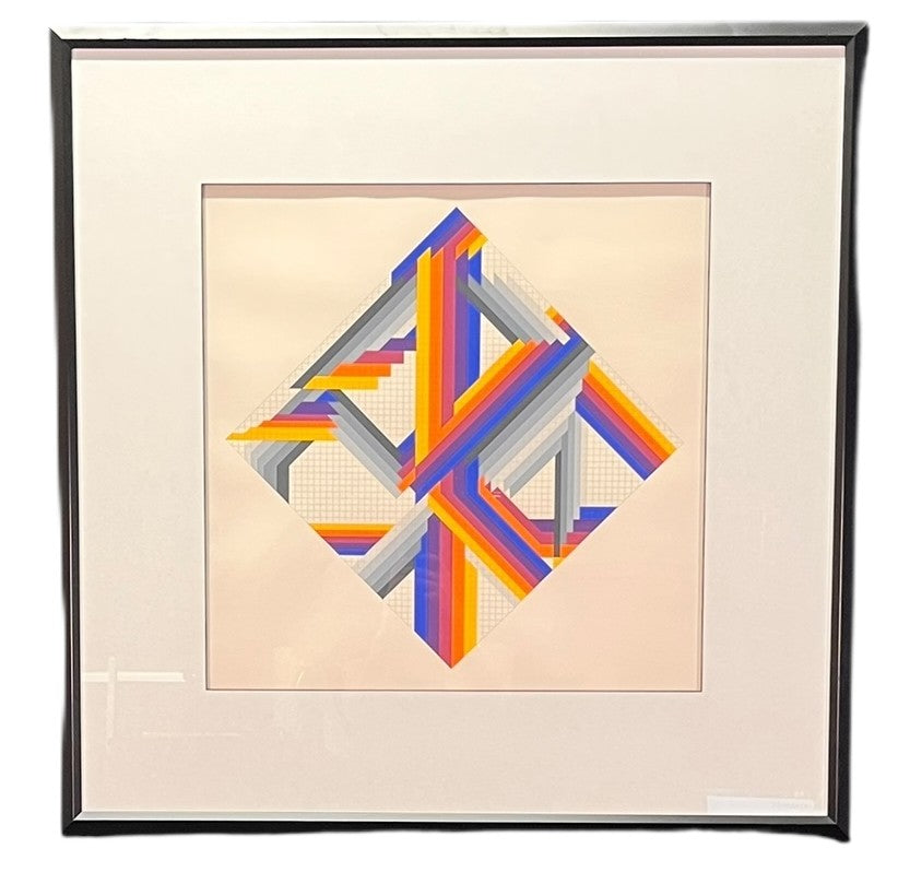 "BUILDING A HOUSE" SCREENPRINT BY HERBERT BAYER