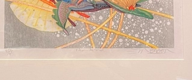 "FLEUR DE MAL" WOODBLOCK PRINT BY JAMES MONSON