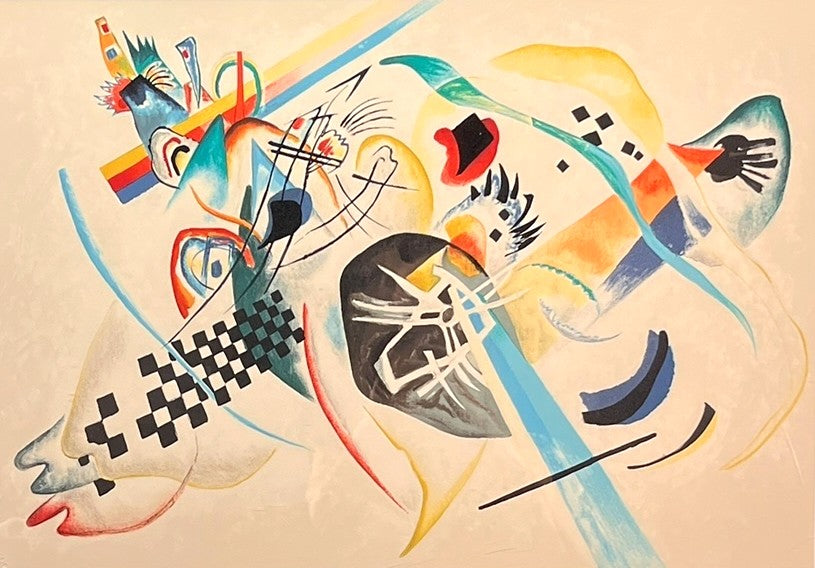 "ON WHITE I" BY KANDISNKY WASSILY 1920