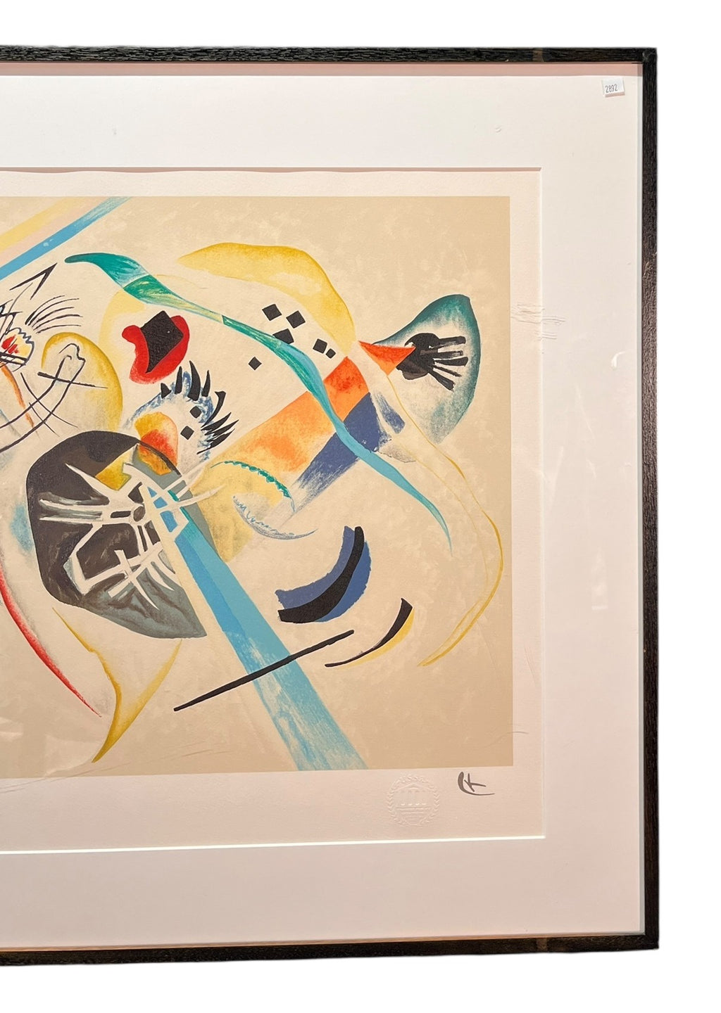 "ON WHITE I" BY KANDISNKY WASSILY 1920