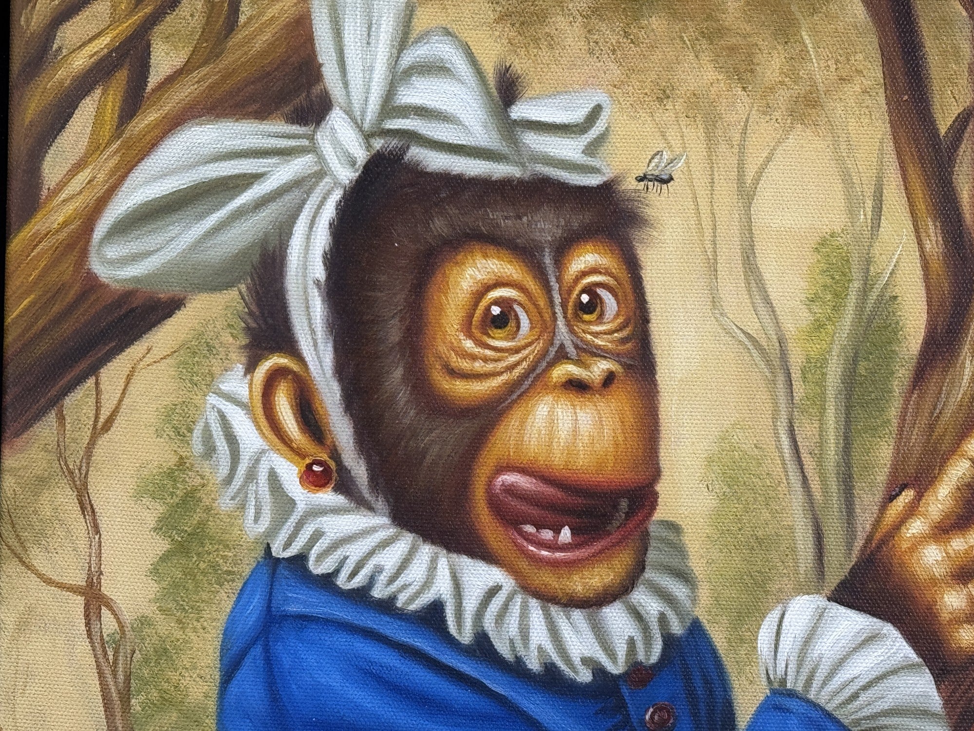 HAND PAINTED MONKEY AFTER DONAL ROLLER WILSON