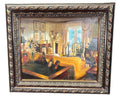 TRADITIONAL HOME SCENE PAINTING FRAMED