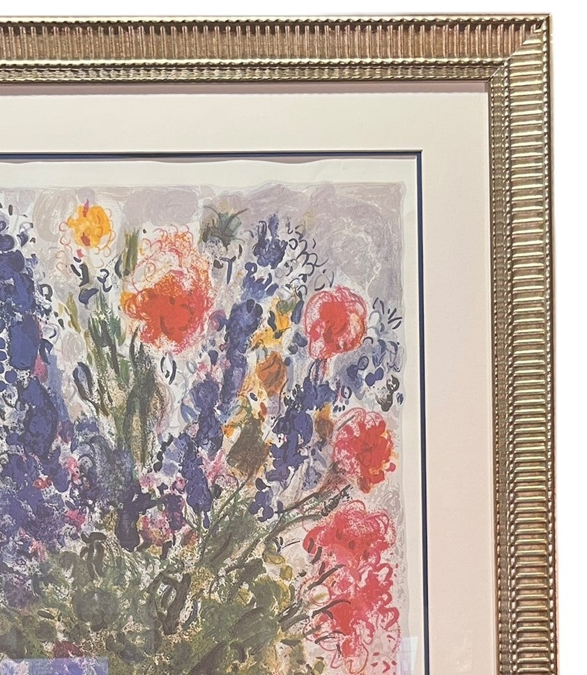 MARC CHAGALL "LES LUPINS BLEU" LITHOGRAPH #323/500