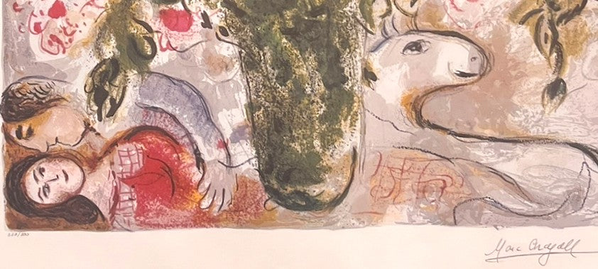 MARC CHAGALL "LES LUPINS BLEU" LITHOGRAPH #323/500