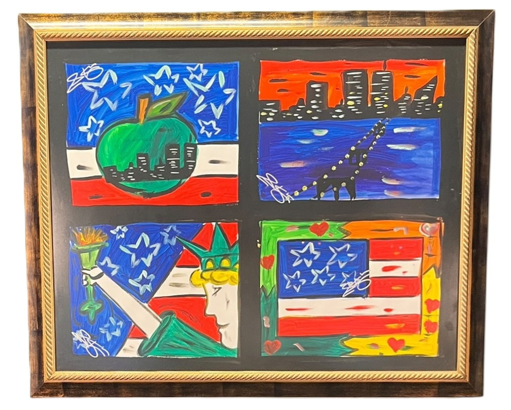 STANLEY KING "USA SUITE" ACRYLIC ON PAPER