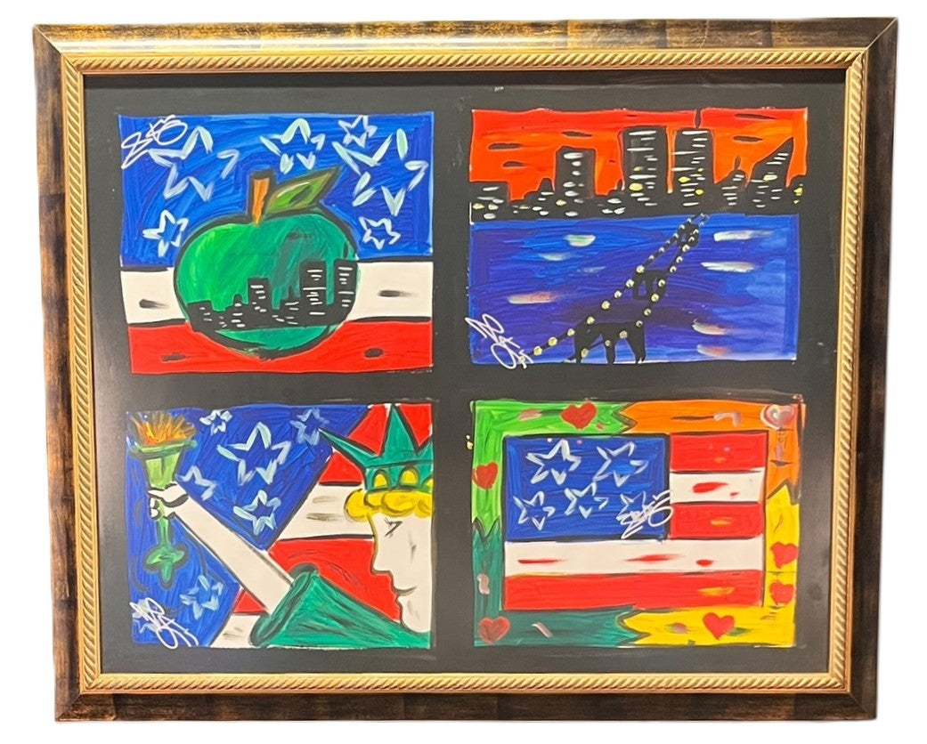 STANLEY KING "USA SUITE" ACRYLIC ON PAPER
