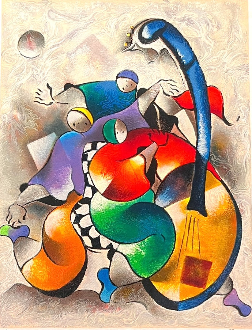 DAVID SCHLUSS "OUR SONG" SERIGRAPH, EDITION #208/3