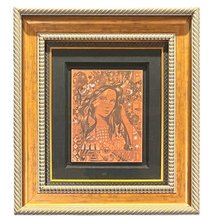 "EL DORADO" MIXED MEDIA  ART BY CASABA MARKUS