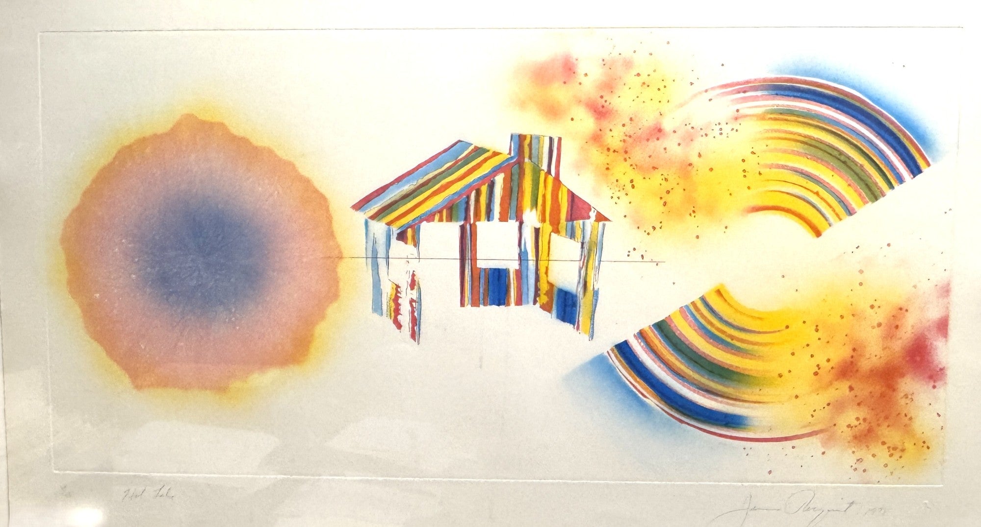 JAMES ROSENQUIST "HOT LAKE" AQUATINT, 1976