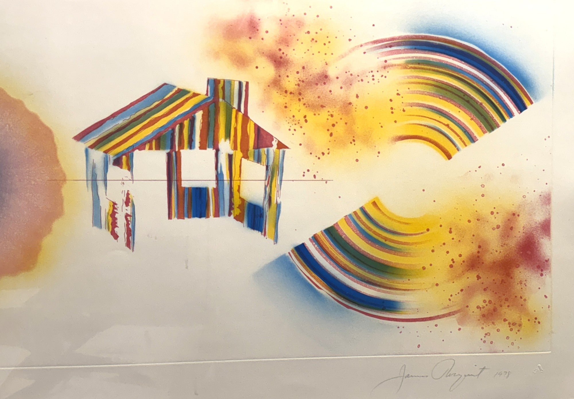 JAMES ROSENQUIST "HOT LAKE" AQUATINT, 1976