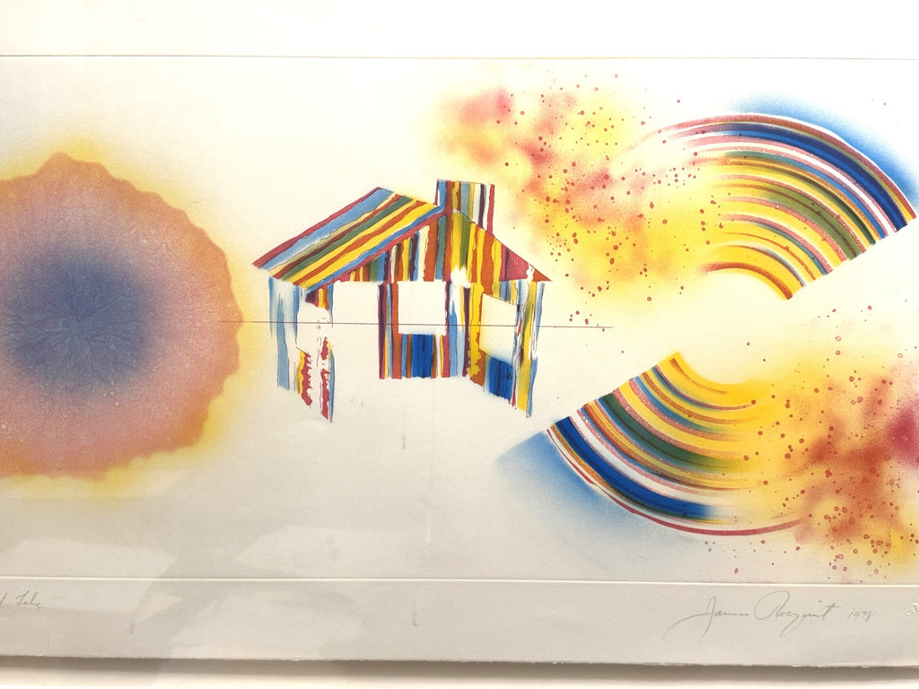 JAMES ROSENQUIST "HOT LAKE" AQUATINT, 1976