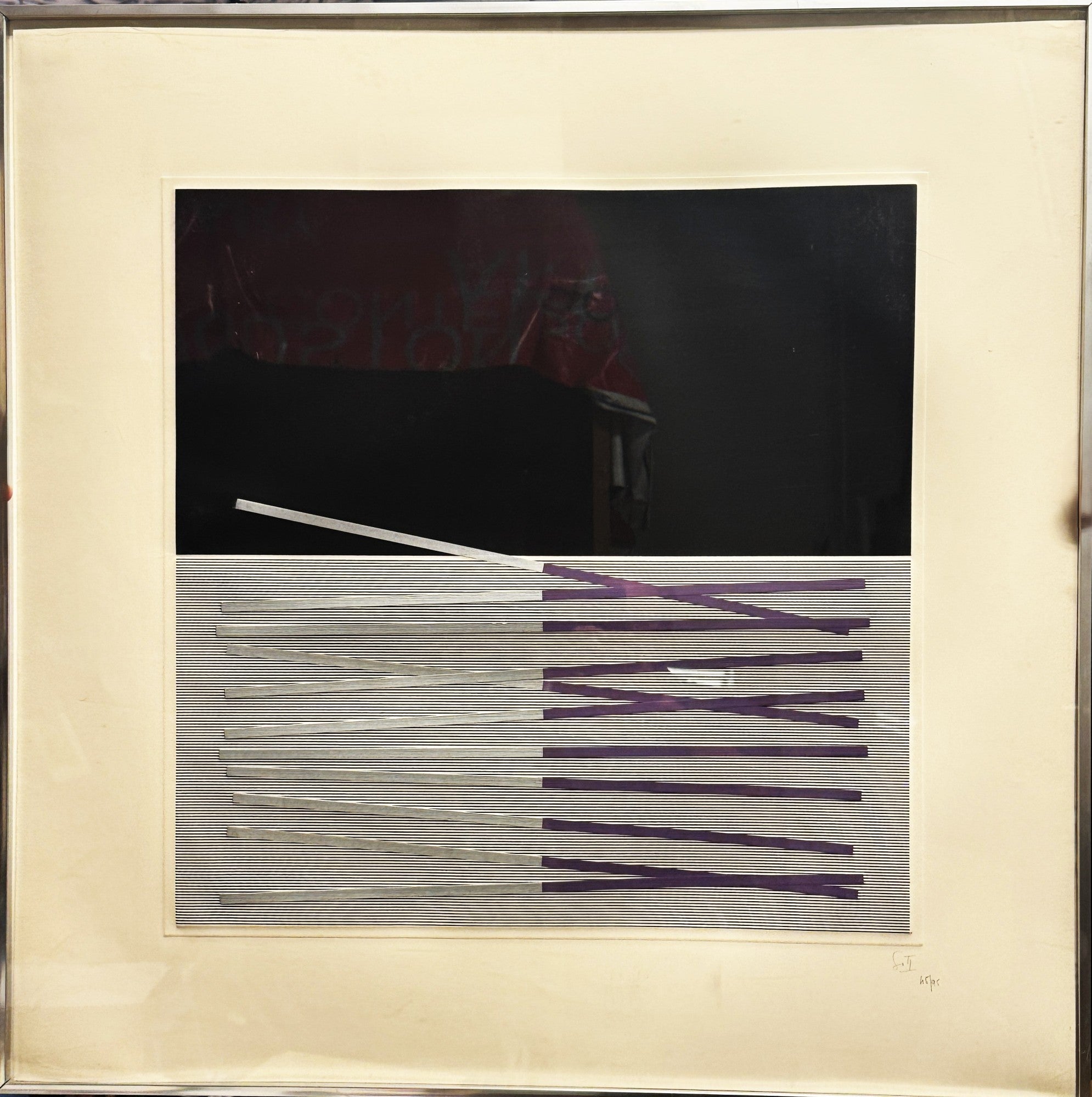 SILKSCREEN 45/90 1970 BY JESUS RAFAEL SOTO