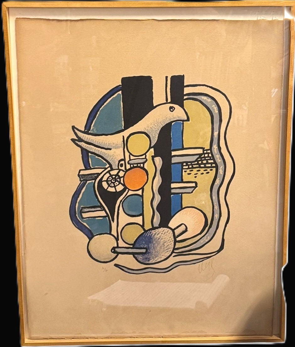 FERNAND LEGER LITHOGRAPH, EDITION #21/75, Ca 1955