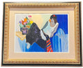 "RECLINING WOMAN" PAINTING BY ITZCHAK TARKAY