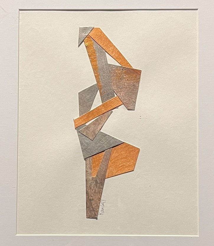 SET OF TWO COLLAGE MIXED MEDIAS SIGNED BY ARTIST