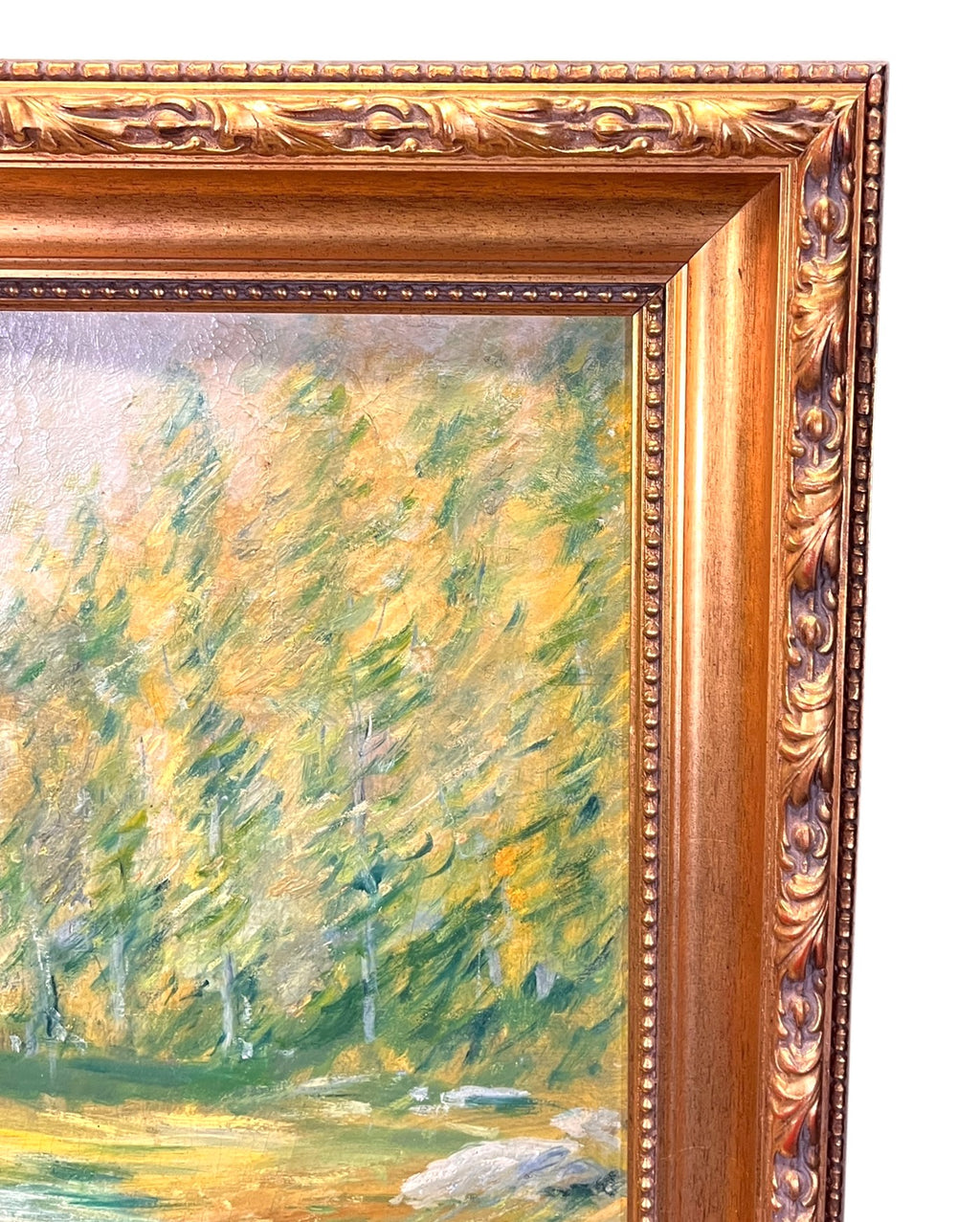 JOHN TWACHTMAN CONNECTICUT LANDSCAPE OIL ON CANVAS