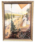 T. JONES "VIEW OF THE SEINE" ACRYLIC ON CANVAS