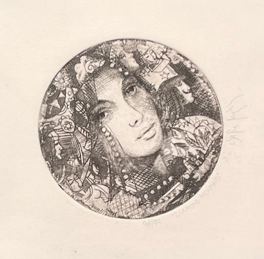 DIAMOND MERMAID ETCHING BY CSABA MARKUS