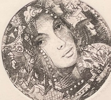 DIAMOND MERMAID ETCHING BY CSABA MARKUS