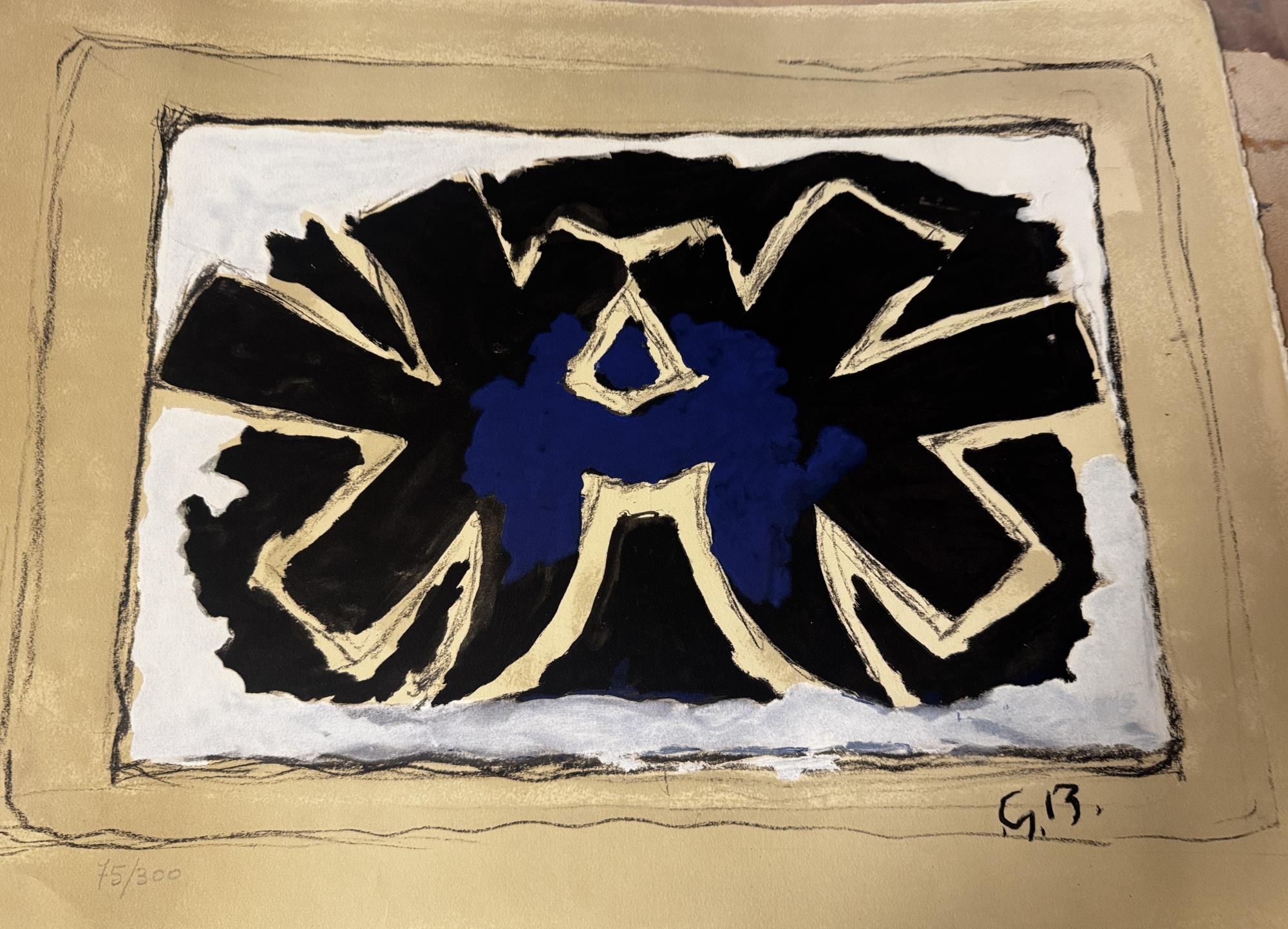 GEORGE BRAQUE ABSTRACT LITHOGRAPH ED. #75/250