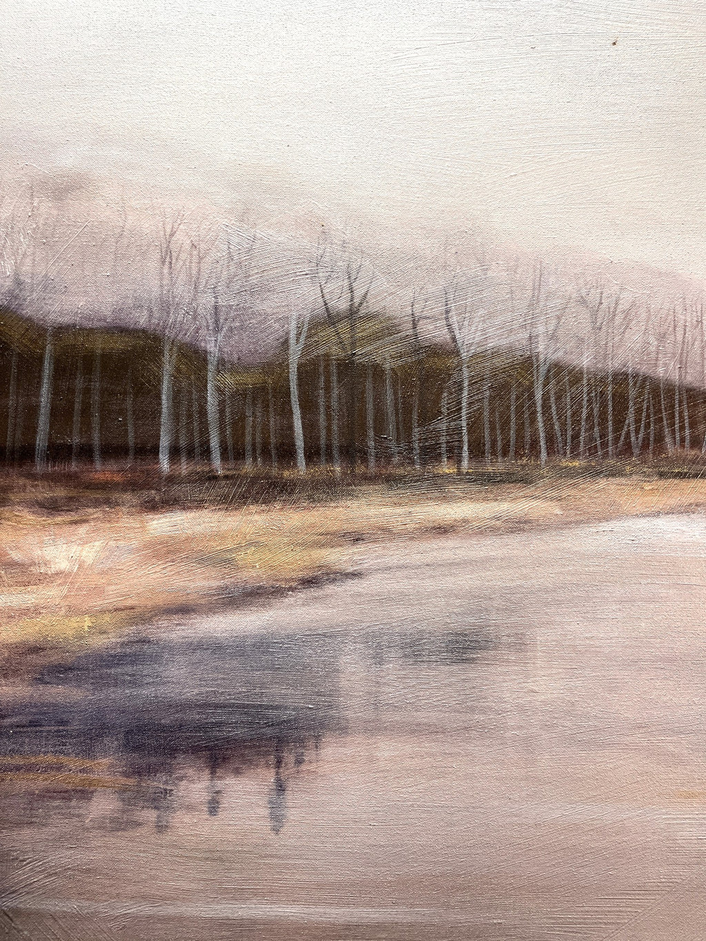 IMPRESSIONIST RIVER SCENE LANDSCAPE PAINTING