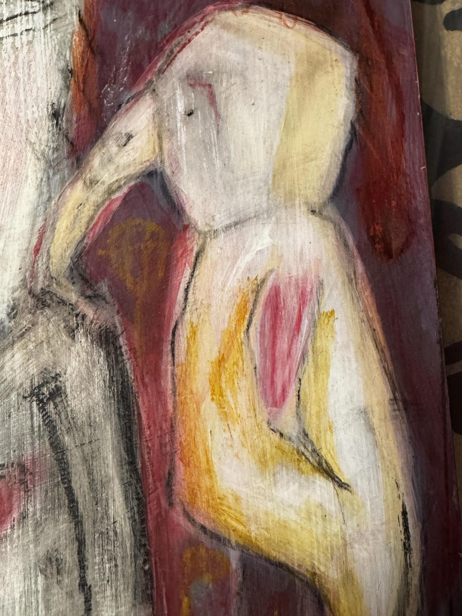 FRANCIS NEWTON SOUZA OIL ON PANEL