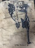 YVES TANGUY GOUACHE ON PAPER, 1951