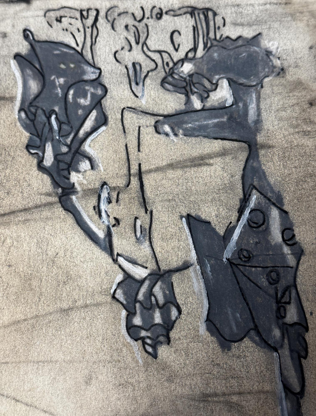 YVES TANGUY GOUACHE ON PAPER, 1951