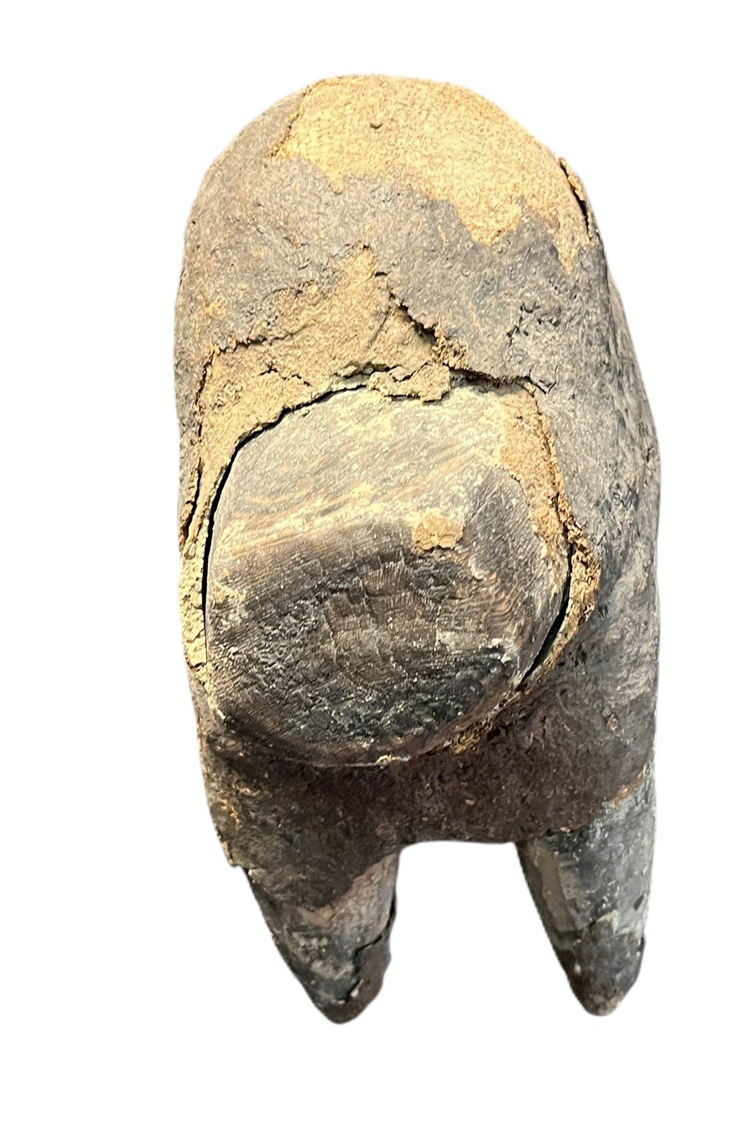 AFRICAN BULL SCULPTURE