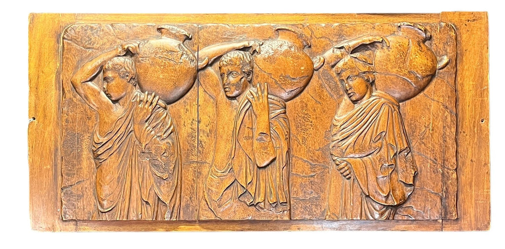 1930'S ART DECO ROMAN PANNEL DEPICTING 3 ROMAN FIG